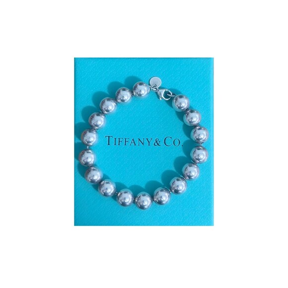 Tiffany & Co. Jewelry - Tiffany & Co. Sterling Silver Authentic Beaded Bracelet Size 7"